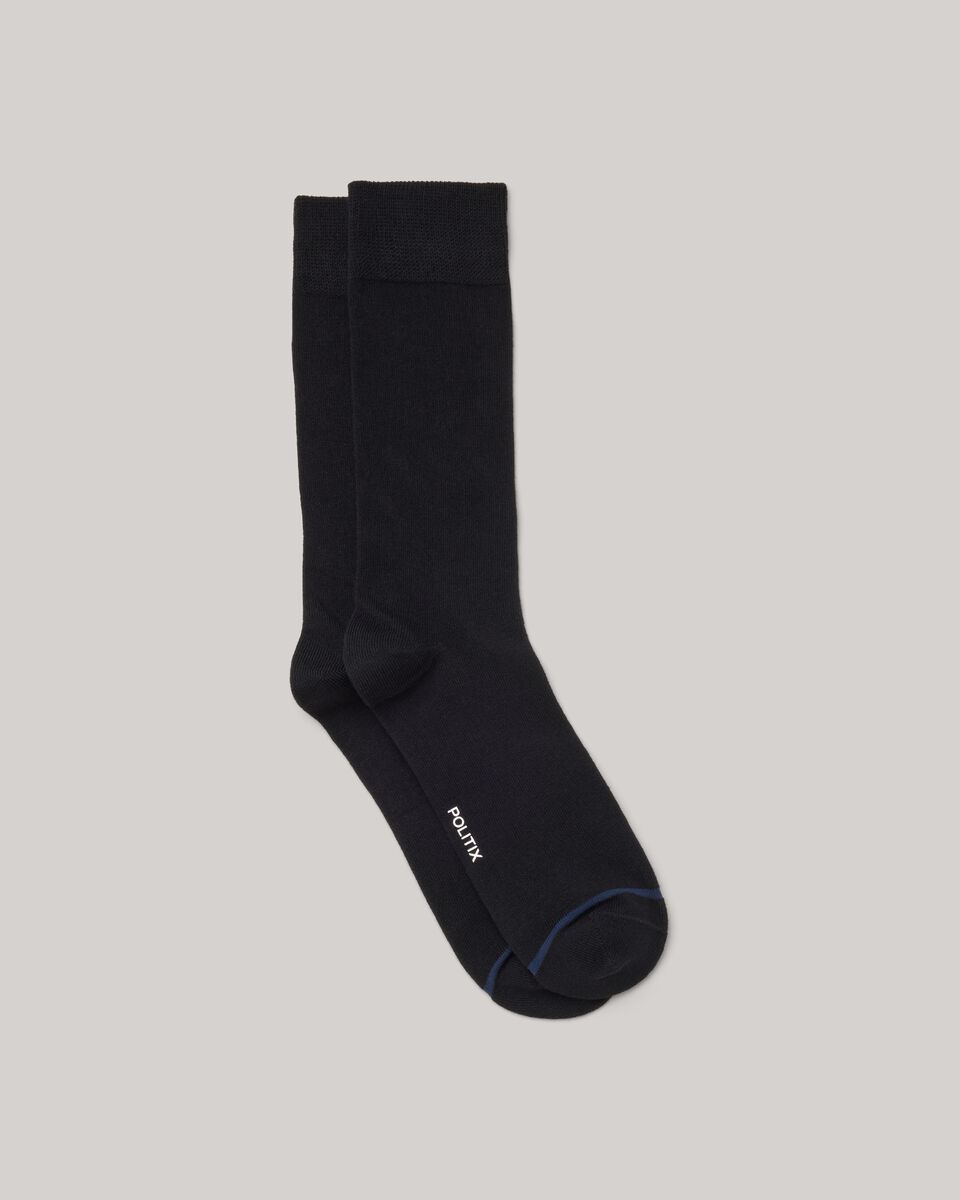 Australian Cotton Blended Sock, Black, hi-res